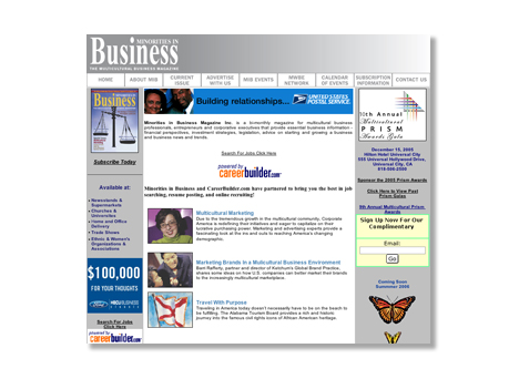 Minorities in Business Website